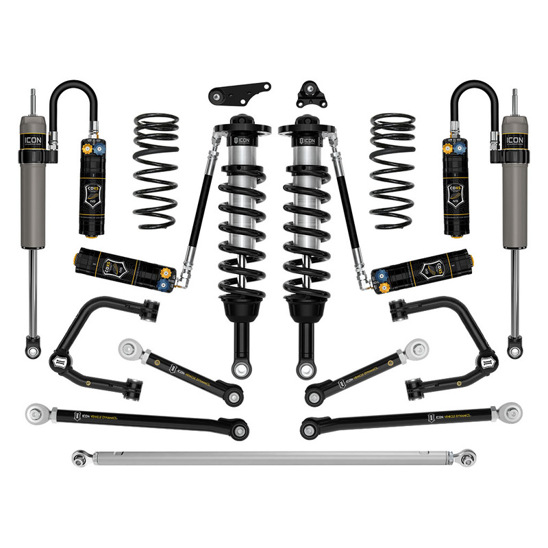 ICON 2024-2025 Toyota Tacoma 1.25-3" Lift, Stage 12 Suspension System, Tubular